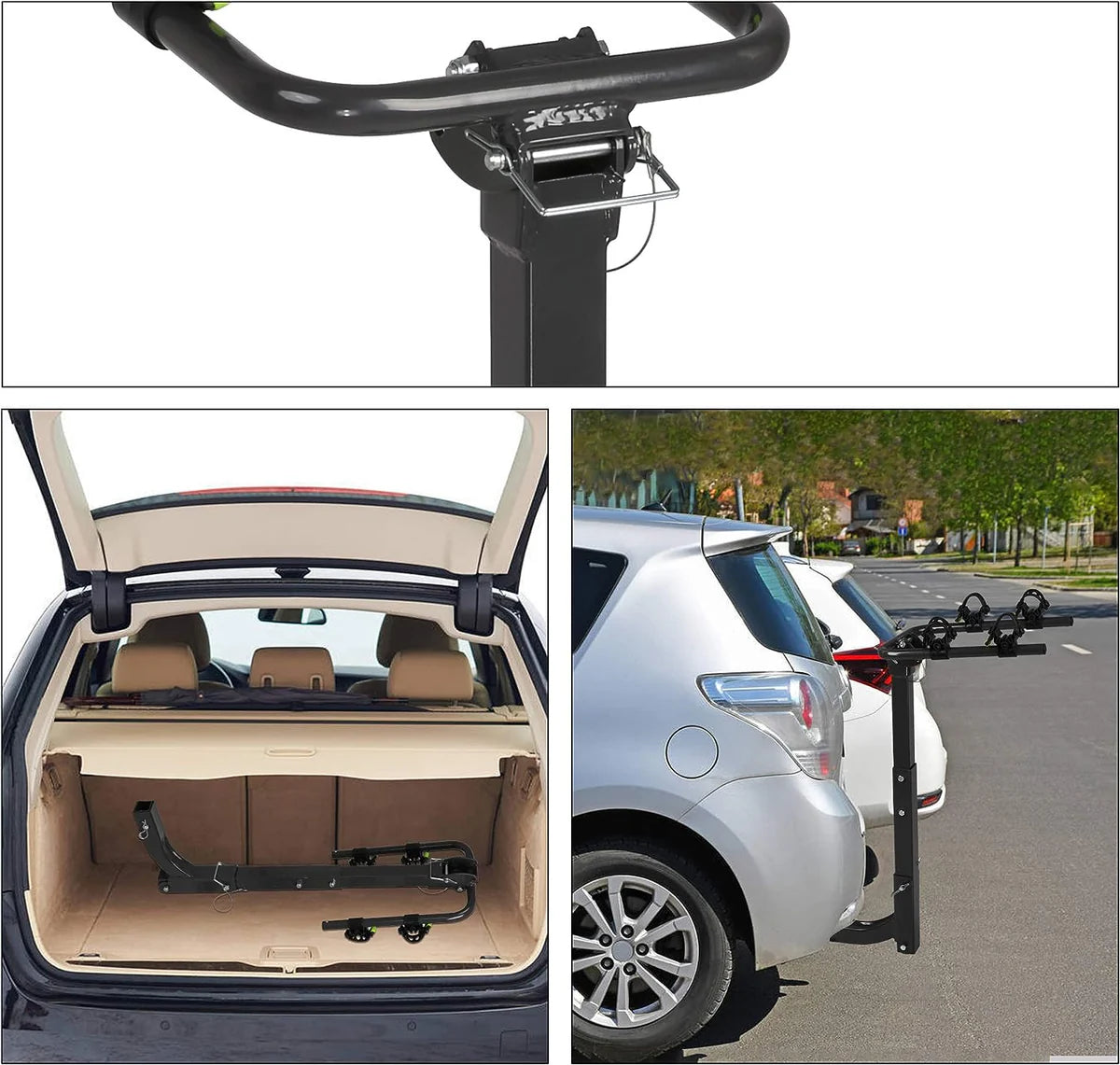 Hitch Bike Rack for 2 Bikes Foldable Bicycle Carrier for Car SUV with 2  Hitch Receiver