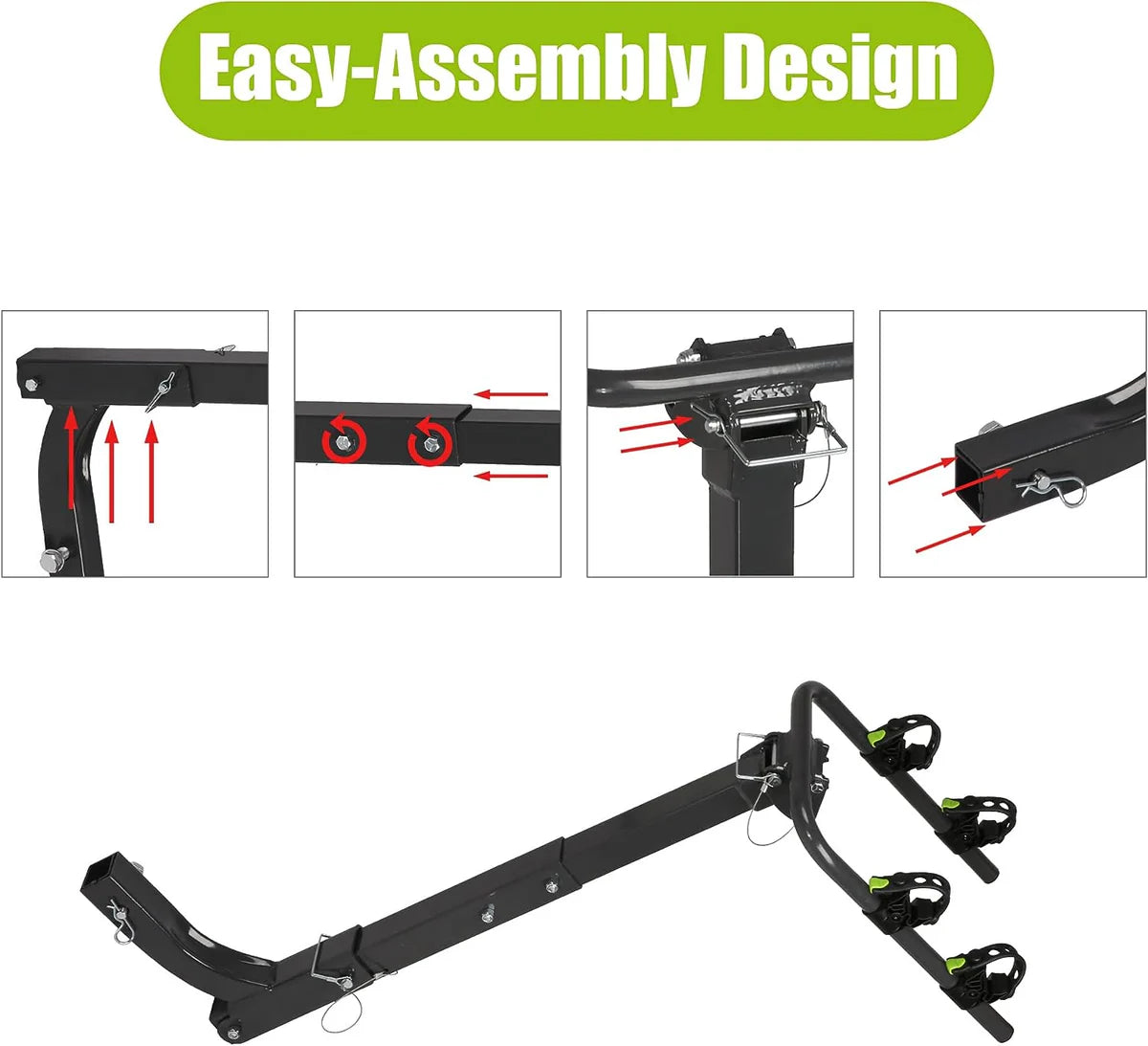 Hitch Bike Rack for 2 Bikes Foldable Bicycle Carrier for Car SUV with 2  Hitch Receiver