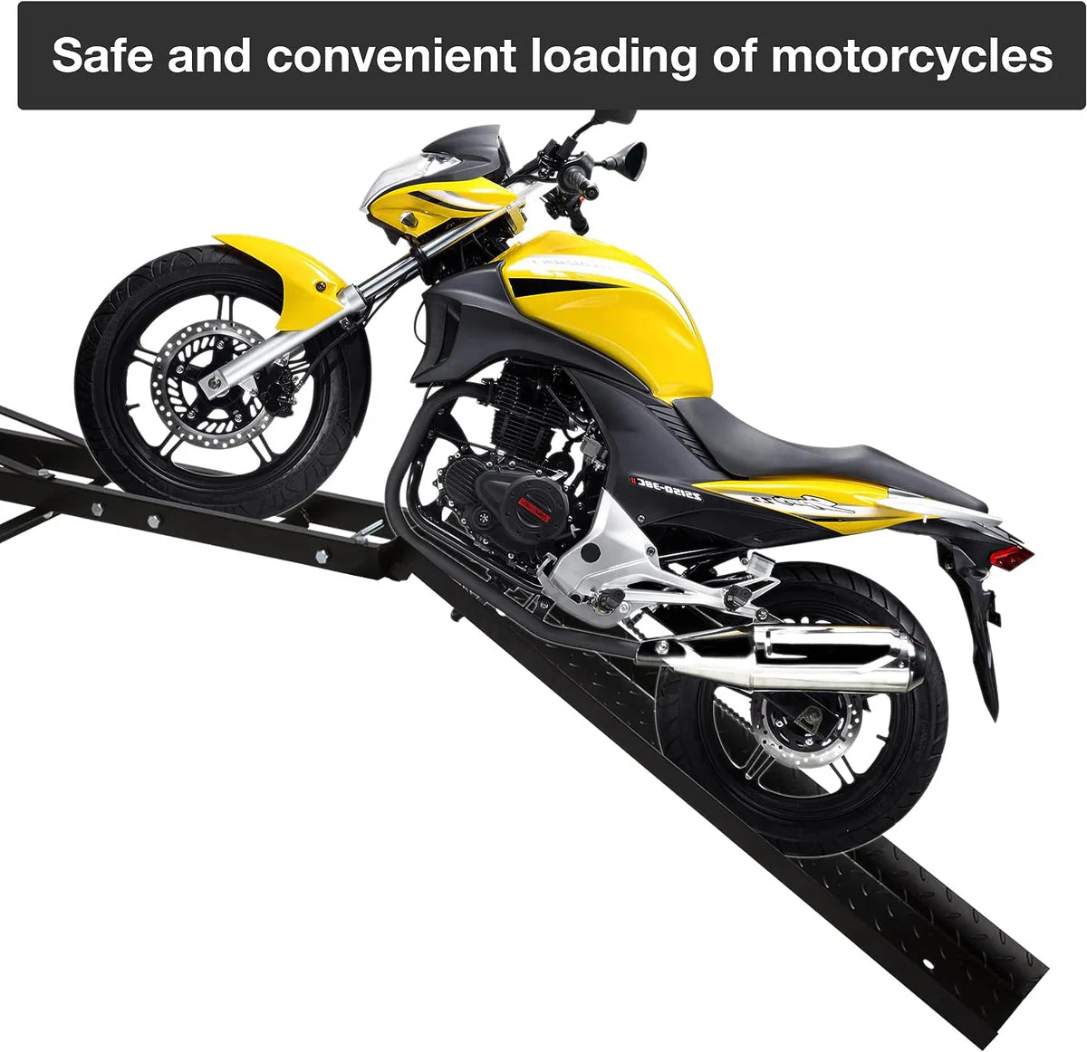 Hitch Mount Dirt Bike Carrier Rack Motorcycle Carrier with Loading Ramp and 2  Hitch Receiver