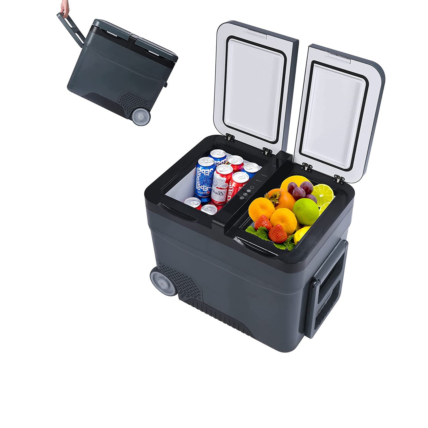45L Car Refrigerator Mini Portable Camping Travel Fridge Electric Cooler