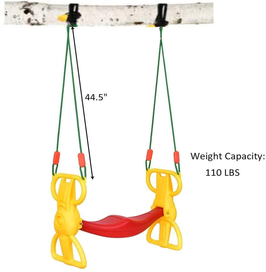 Multi-Child Swing Set Back to Back Rider Glider | karmasfar.com