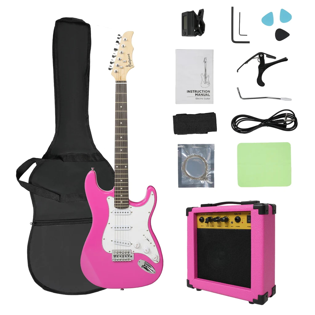 Entry Level Electric Guitar Set, 39" Teenage Electric Guitar w/ 15W