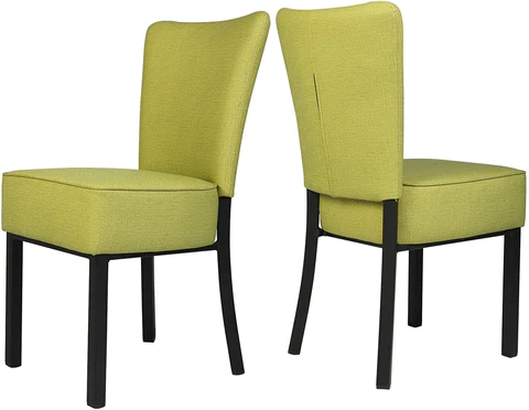 2 Set of Upholstered Dining Chairs PU Leather Dining Room Side Chairs | karmasfar.us