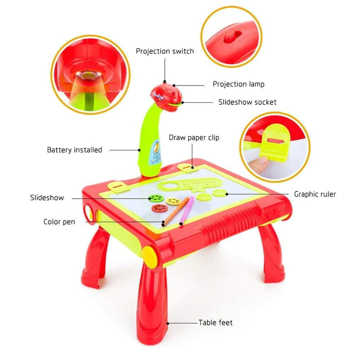 4 in 1 Children Educational Drawing Toy Painting Learning Table