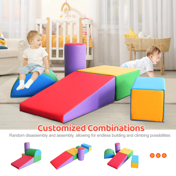 Toddler Climbing Toys 1-3, Toddler Climbing Toys Indoor Play Set, Safe Soft Foam Climbing Blocks