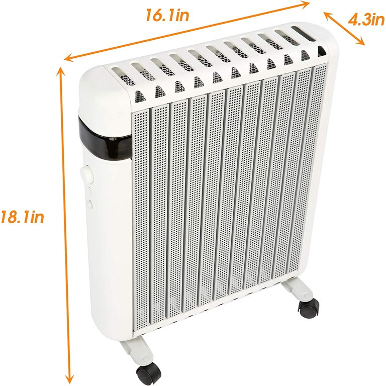 Portable Space Heater, 1500w Adjustable Thermostat with Overheat Protection and Tip-over Protection