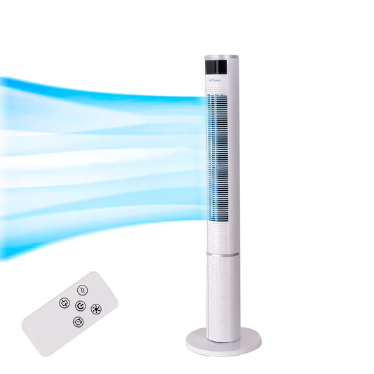 43" Electric Standing Bladeless Tower Fan with Remote | karmasfar.us