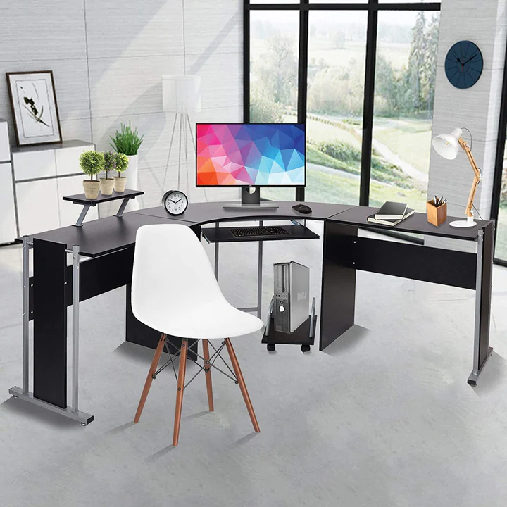 L-Shaped Computer Desk Modern Corner Table | karmasfar.us