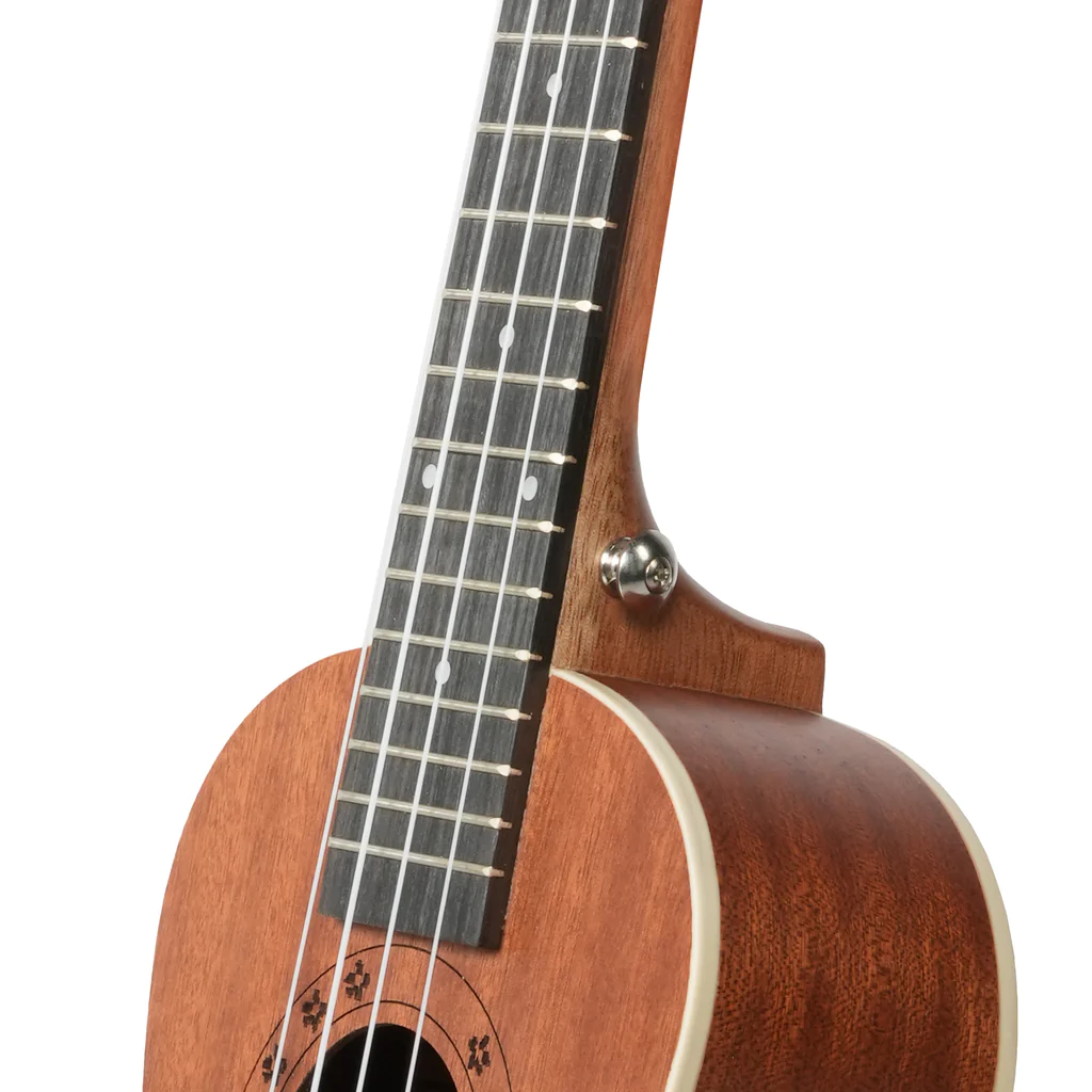 23-inch Mahogany Wood Ukulele, Wooden Electric Ukulele Starter