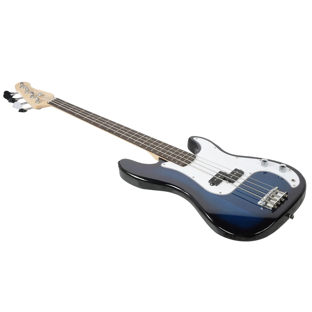 Electric Bass Guitar 4 Strings, 46 Inch Full Size Beginner Kit with 15W Amp