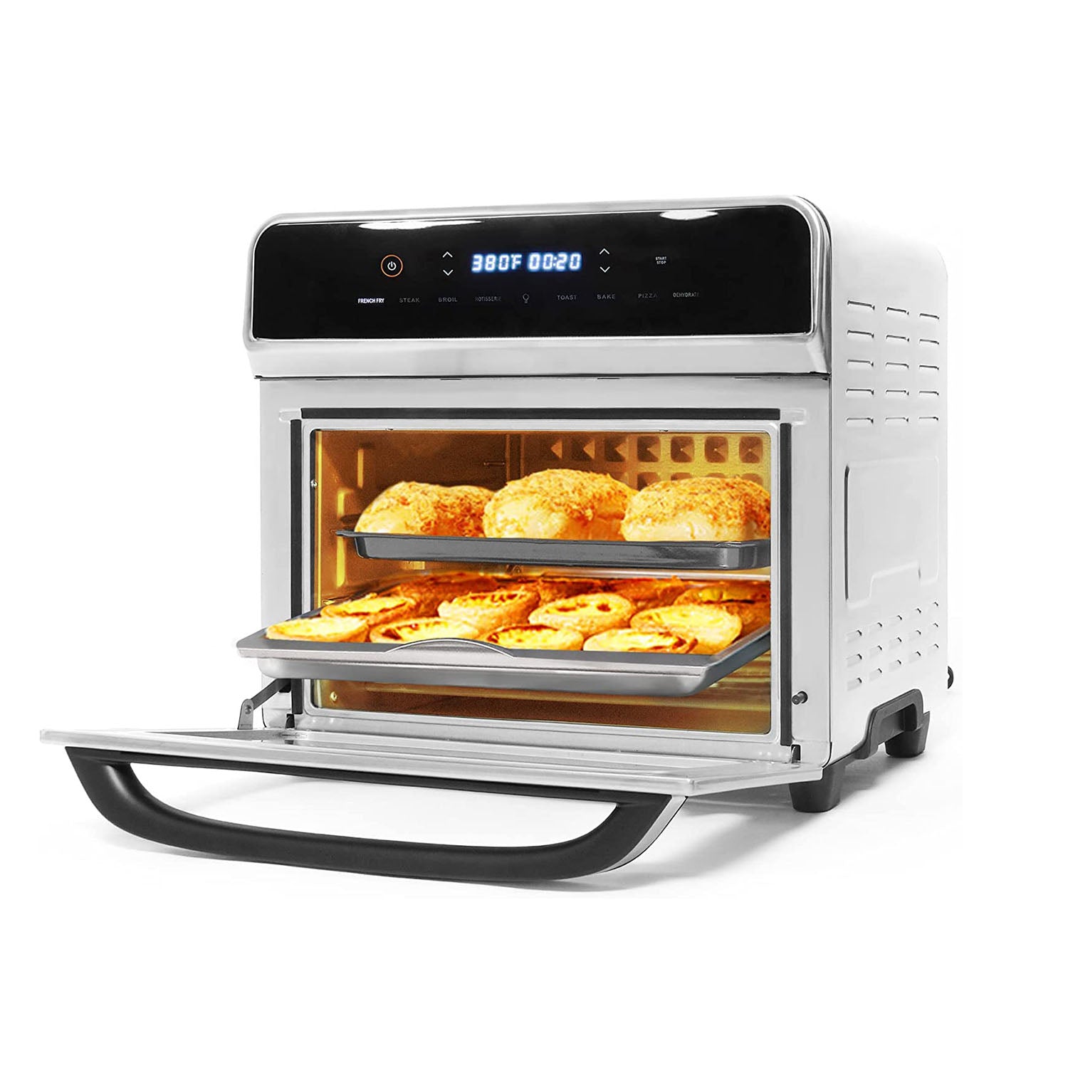 24 Quart Air Fryer Convection Toaster Oven Airfryer 10 Stainless Steel Small Appliance 1700W Large Airfryer